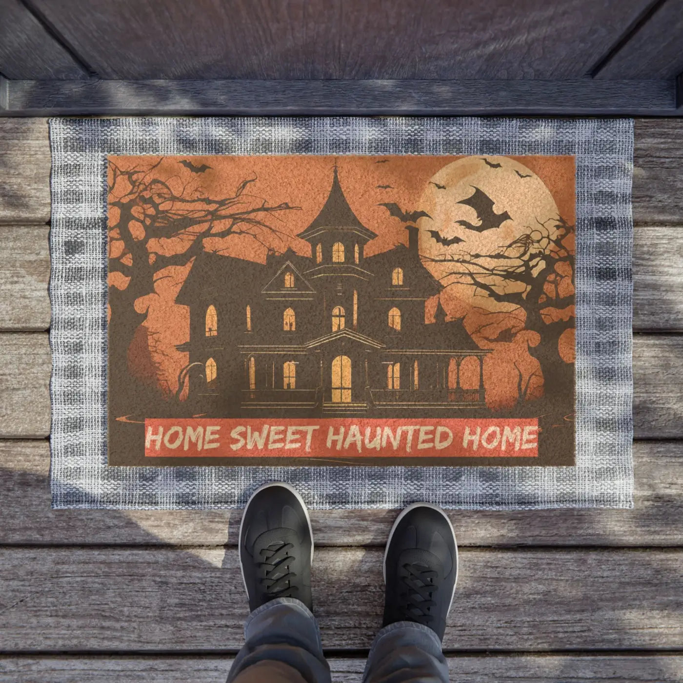 Home Sweet Haunted Doormat - Tufted Coir Coconut - DipaliZ