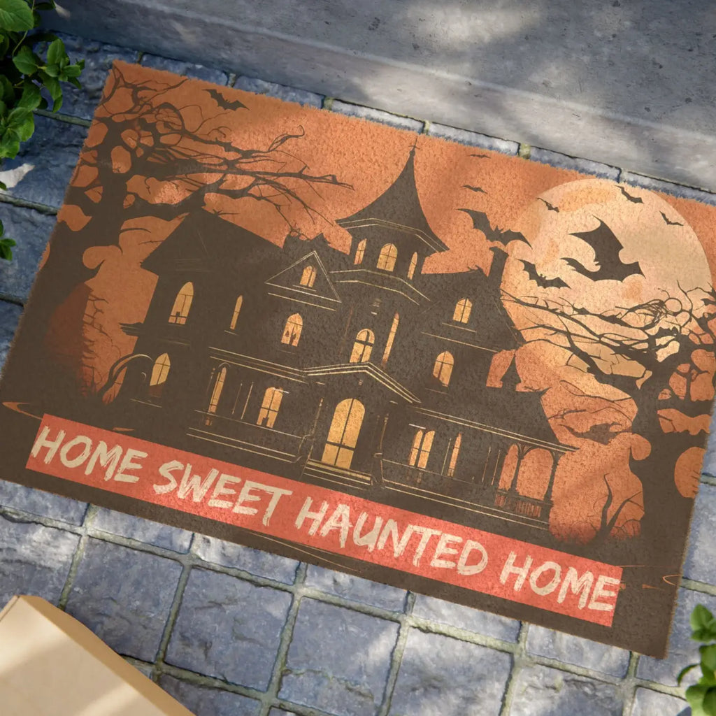 Home Sweet Haunted Doormat - Tufted Coir Coconut - DipaliZ