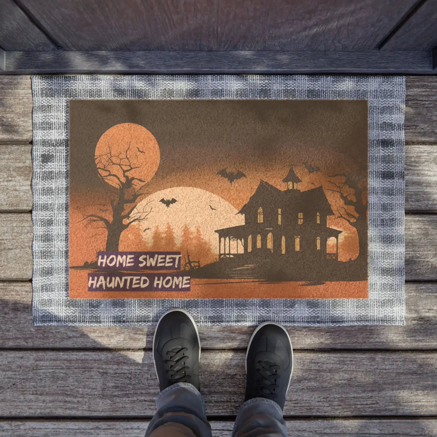 Home Sweet Haunted Doormat - Tufted Coir Coconut - DipaliZ