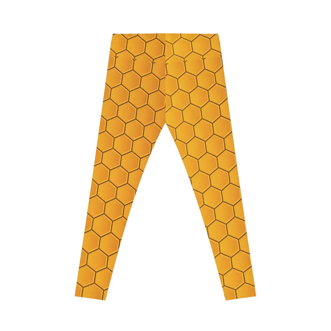Honeycomb Patterned Leggings - Bee Inspired Apparel - DipaliZ