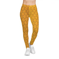 Honeycomb Patterned Leggings - Bee Inspired Apparel - DipaliZ