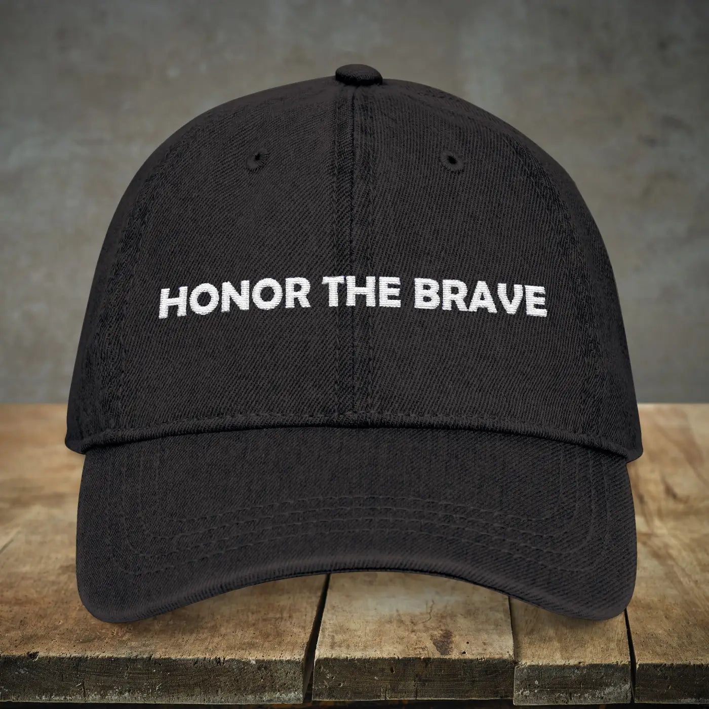Brave Denim Hat - Stylish Everyday Black Dad Cap - DipaliZ