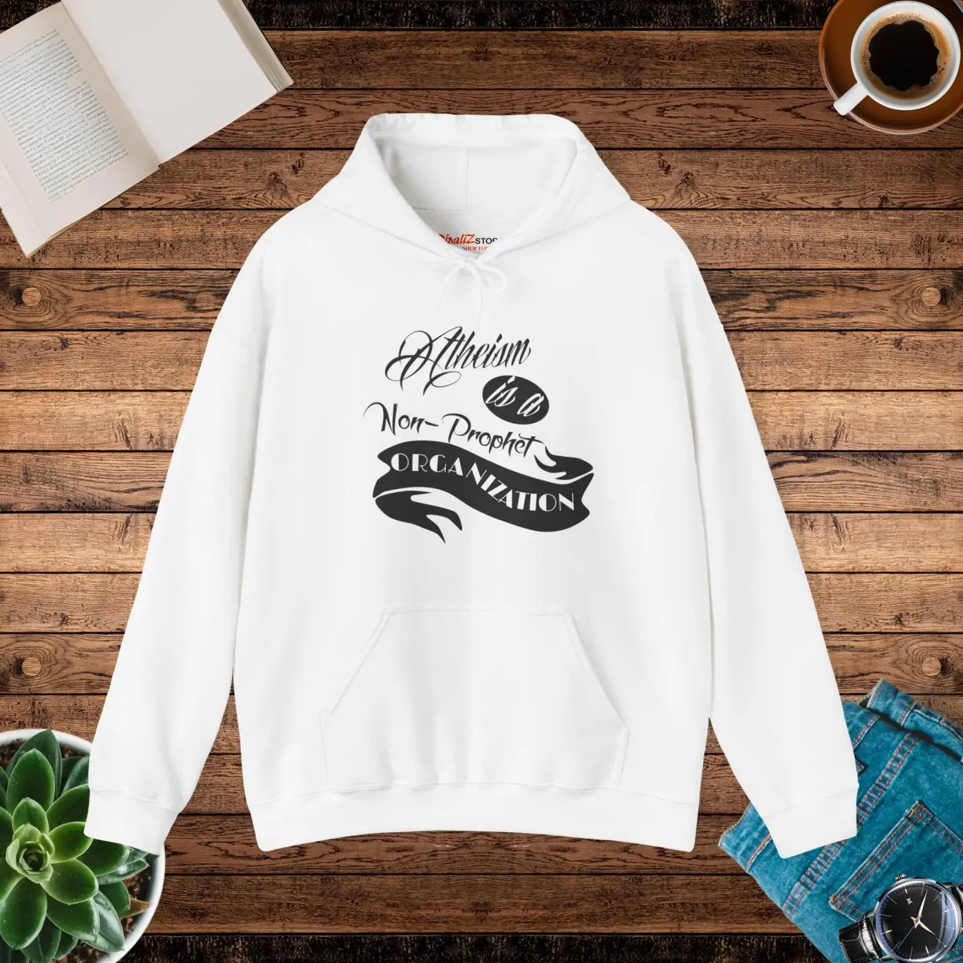 Atheism Hooded Sweatshirt - Unisex Heavy Blend - DipaliZ