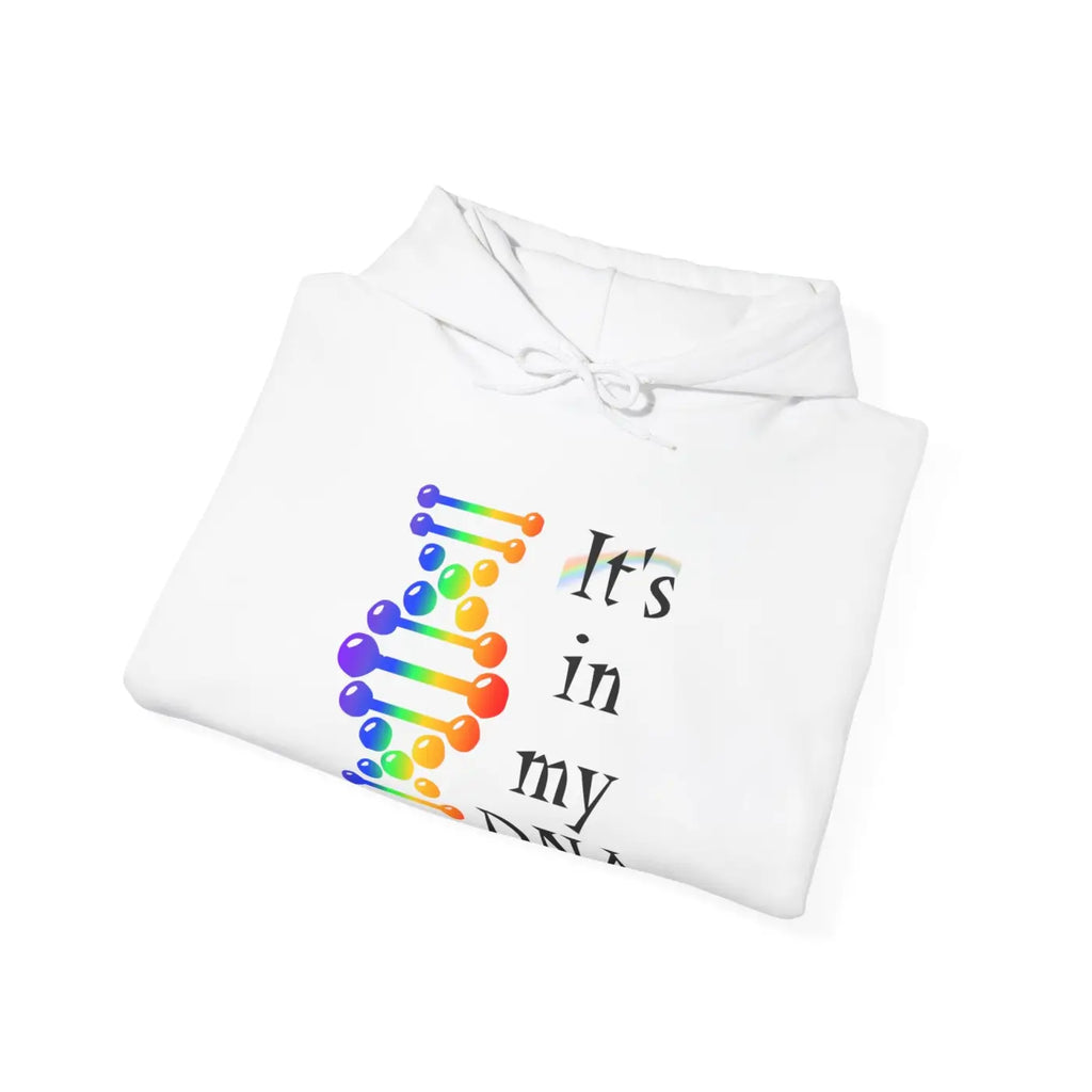 Gay Pride Hooded Sweatshirt - Rainbow in My DNA - DipaliZ