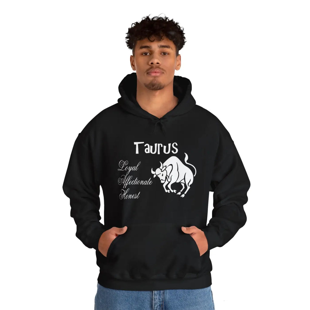 Taurus Sign Hooded Sweatshirt - Celestial Comfort - DipaliZ