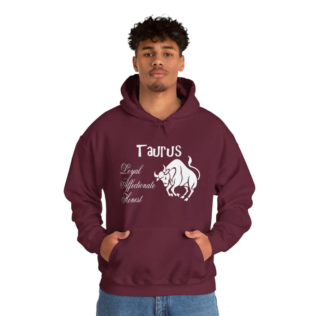 Taurus Sign Hooded Sweatshirt - Celestial Comfort - DipaliZ