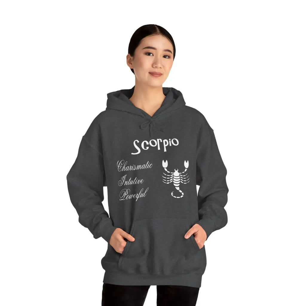 Scorpio Sign Hooded Sweatshirt - Zodiac Comfort Style - DipaliZ