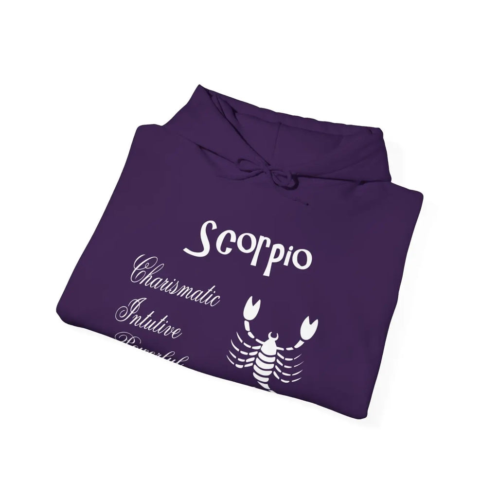 Scorpio Sign Hooded Sweatshirt - Zodiac Comfort Style - DipaliZ