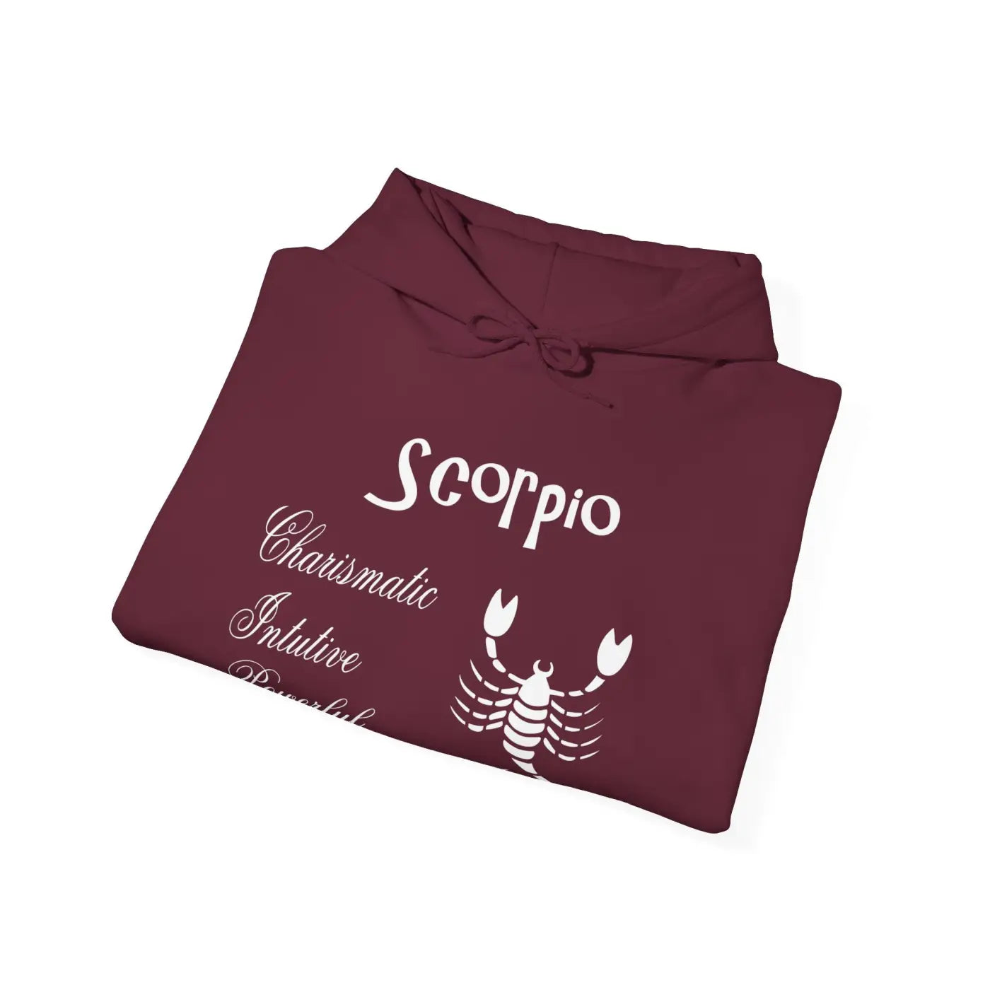 Scorpio Sign Hooded Sweatshirt - Zodiac Comfort Style - DipaliZ