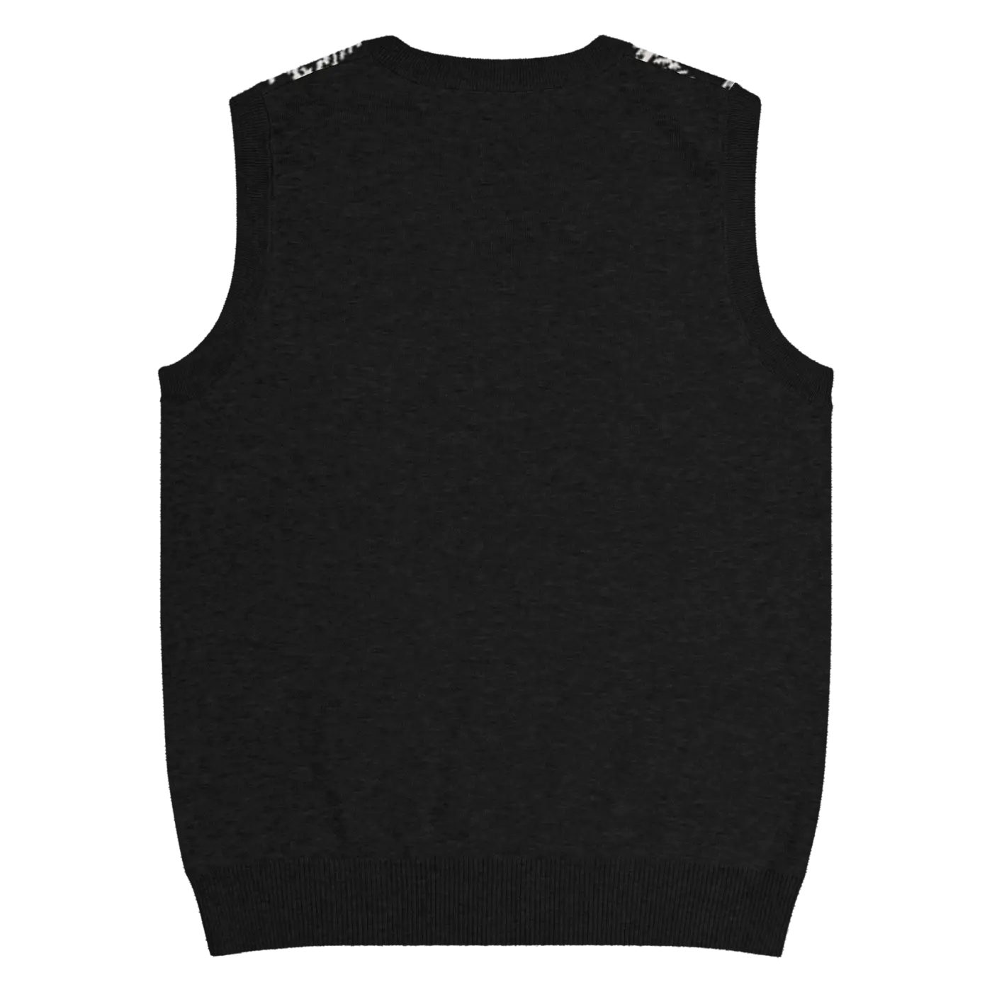 Houndstooth Check Knit V-Neck Vest - Timeless Style - DipaliZ