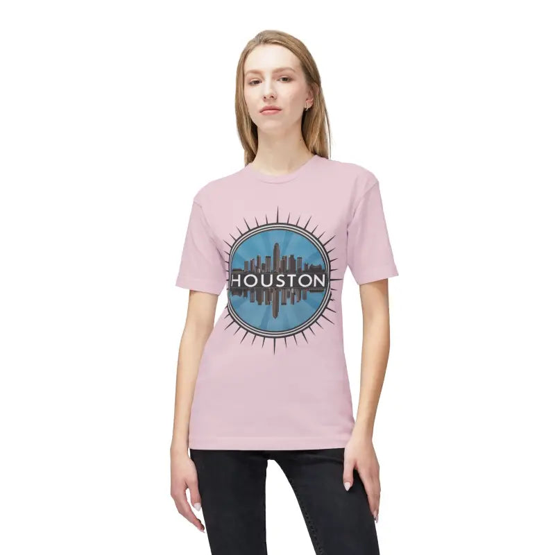 Houston City Skyline T-Shirt - Bold H-Town Design - DipaliZ