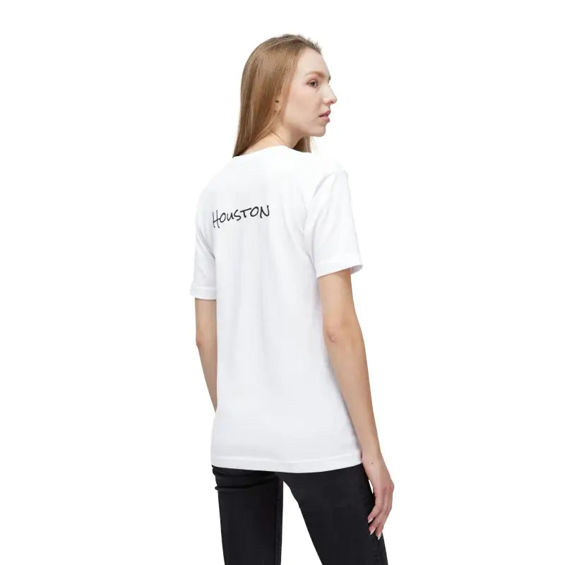 Stylish Houston Skyline T-Shirt - Premium Quality Cotton - DipaliZ