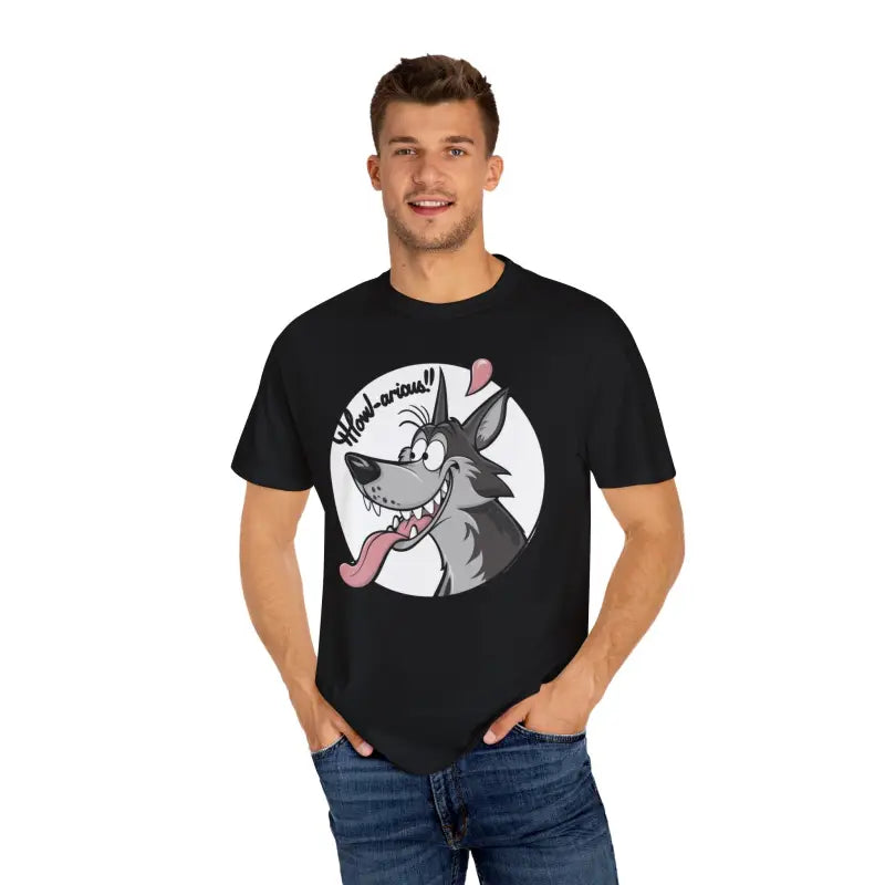 Howlarious Wolf Cotton Tee - Legendary Comfort Style - DipaliZ