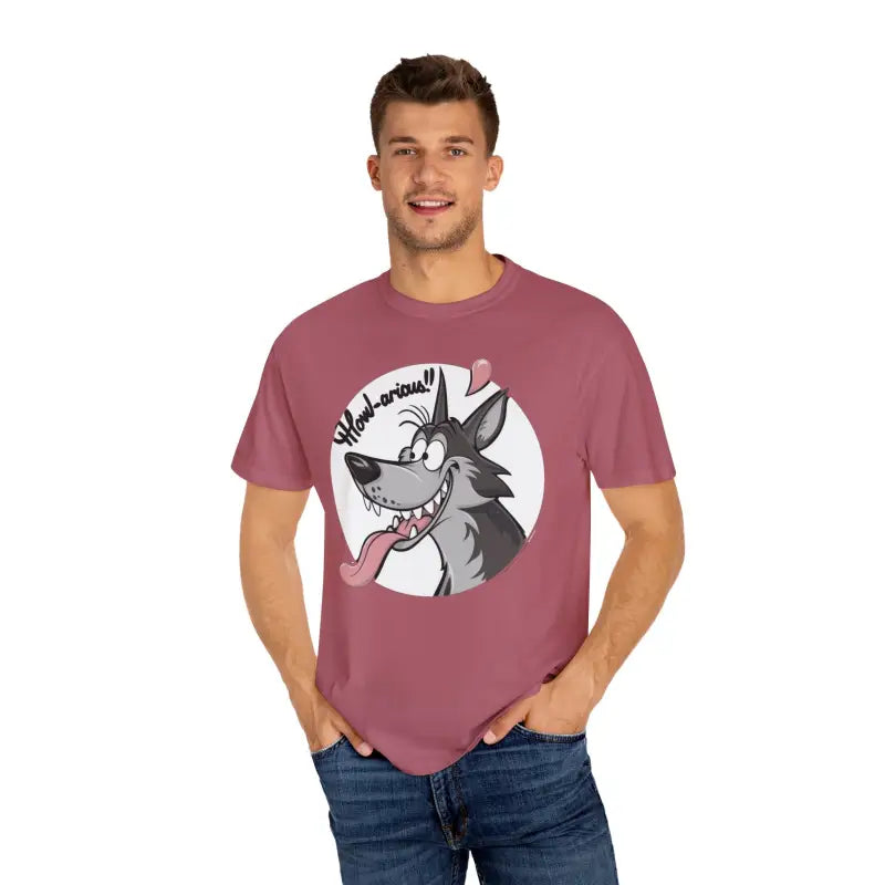 Howlarious Wolf Cotton Tee - Legendary Comfort Style - DipaliZ