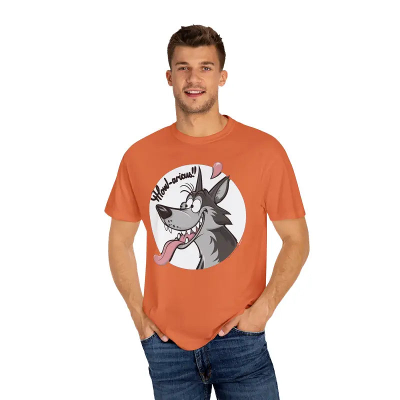 Howlarious Wolf Cotton Tee - Legendary Comfort Style - DipaliZ