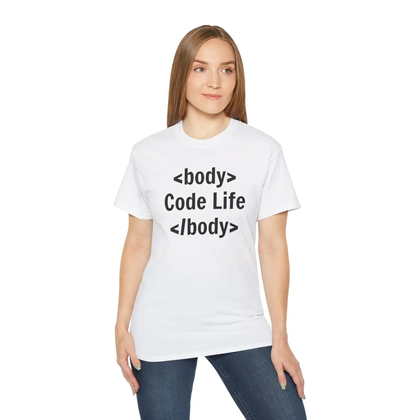 Code Life Ultra Cotton Tee - Premium Comfort Style - DipaliZ