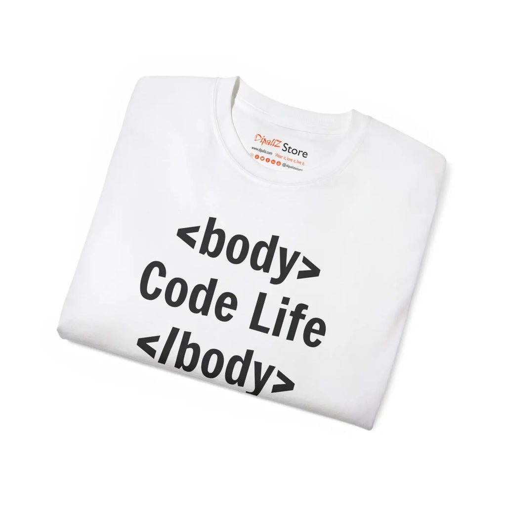 Code Life Ultra Cotton Tee - Premium Comfort Style - DipaliZ