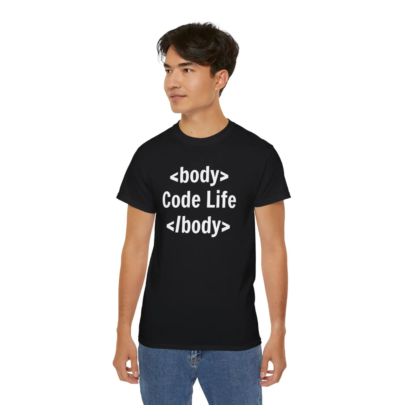 Code Life Ultra Cotton Tee - Premium Comfort Style - DipaliZ