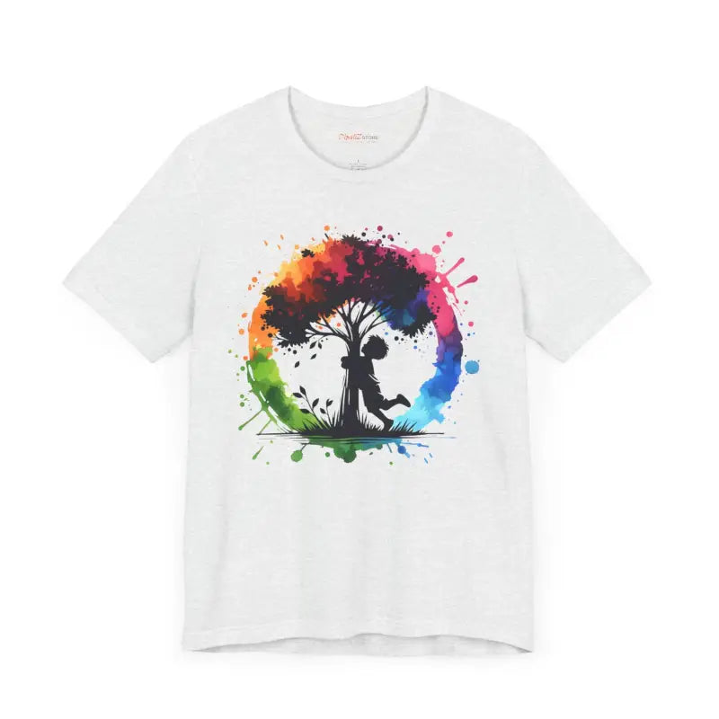 Boy Hugging Tree Tee - Nature Lover Design - DipaliZ