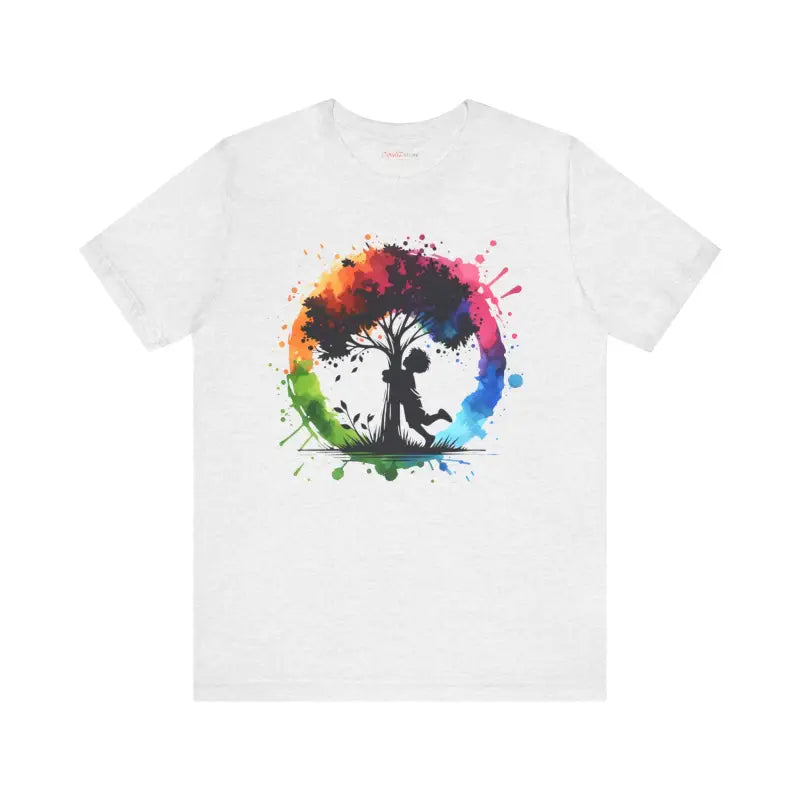Boy Hugging Tree Tee - Nature Lover Design - DipaliZ