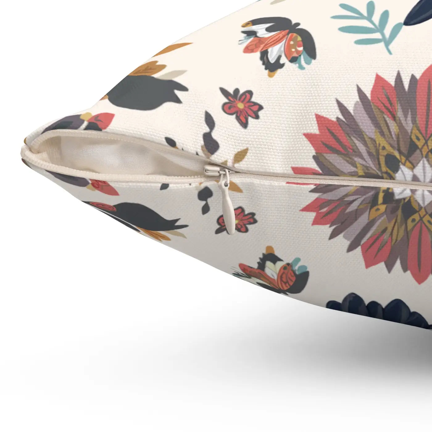 Hummingbird Cottage Chic Pillows - Polyester Throw Pillow - DipaliZ