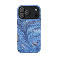 Blue Marbled Durable Phone Case - Dual Layer - Matte or Glossy