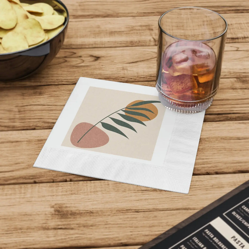 White Coined Napkins - Elegant Table Essential - DipaliZ