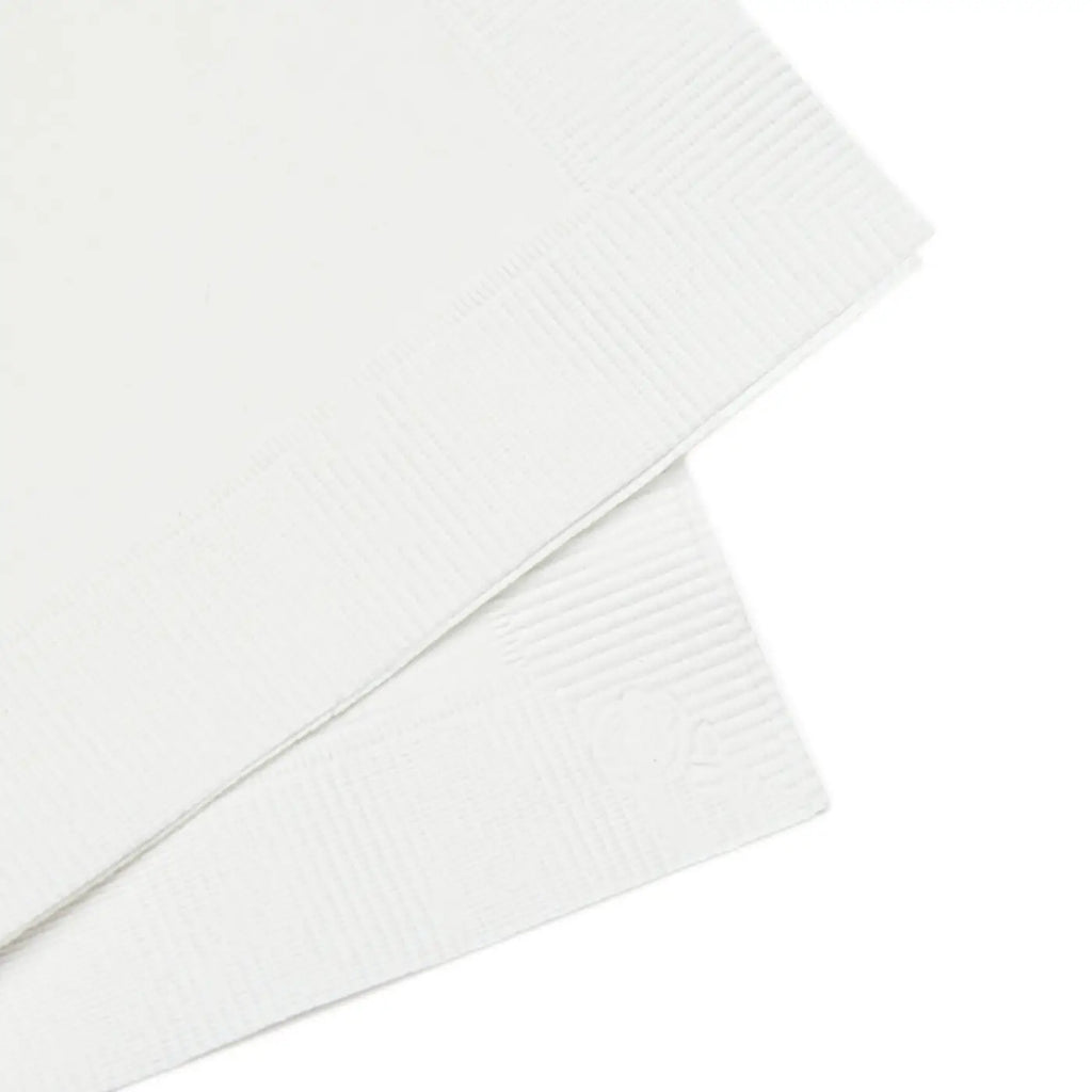White Coined Napkins - Elegant Table Essential - DipaliZ