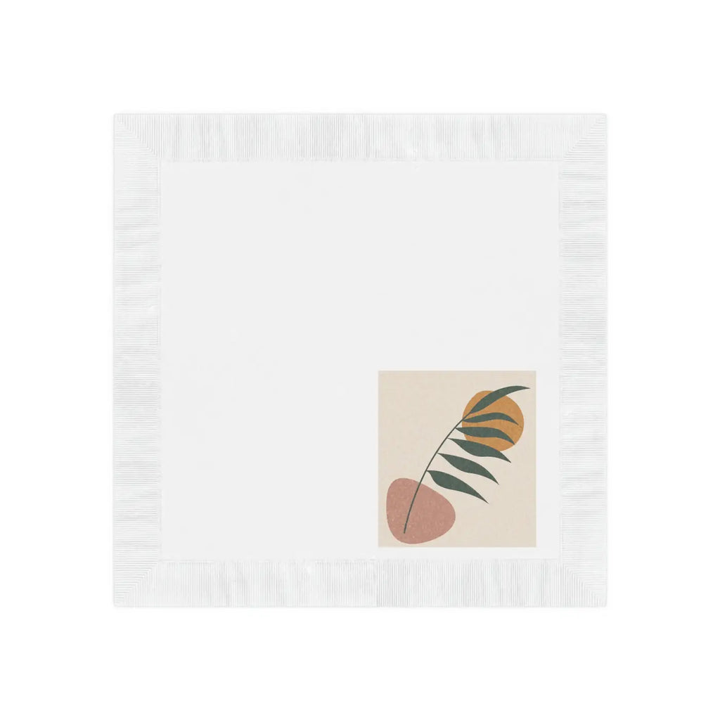 White Coined Napkins - Elegant Table Essential - DipaliZ