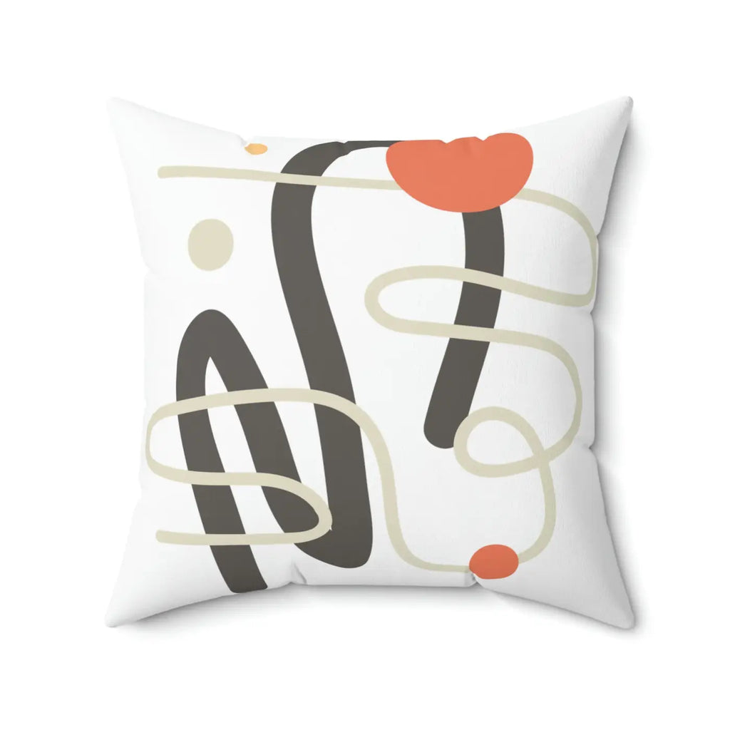 Polyester Square Pillow - Abstract Art Design - DipaliZ