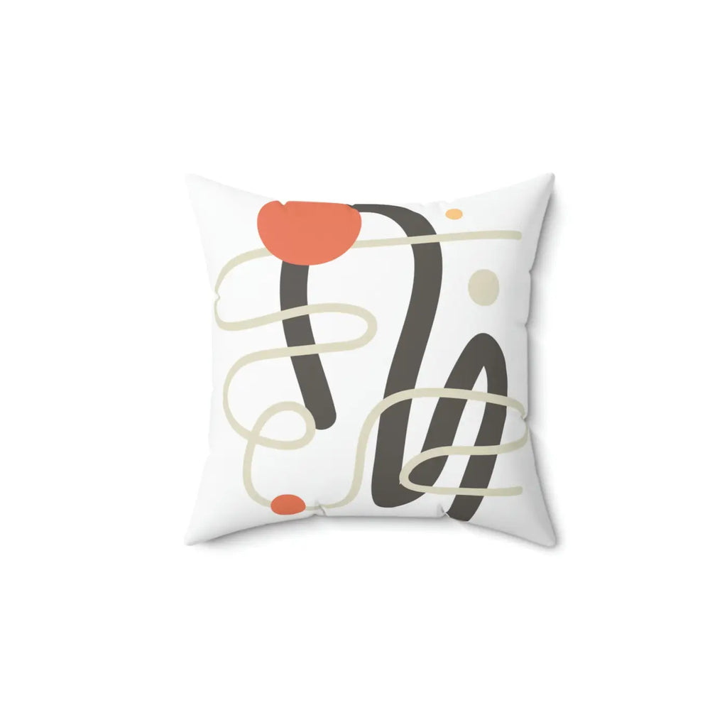 Polyester Square Pillow - Abstract Art Design - DipaliZ