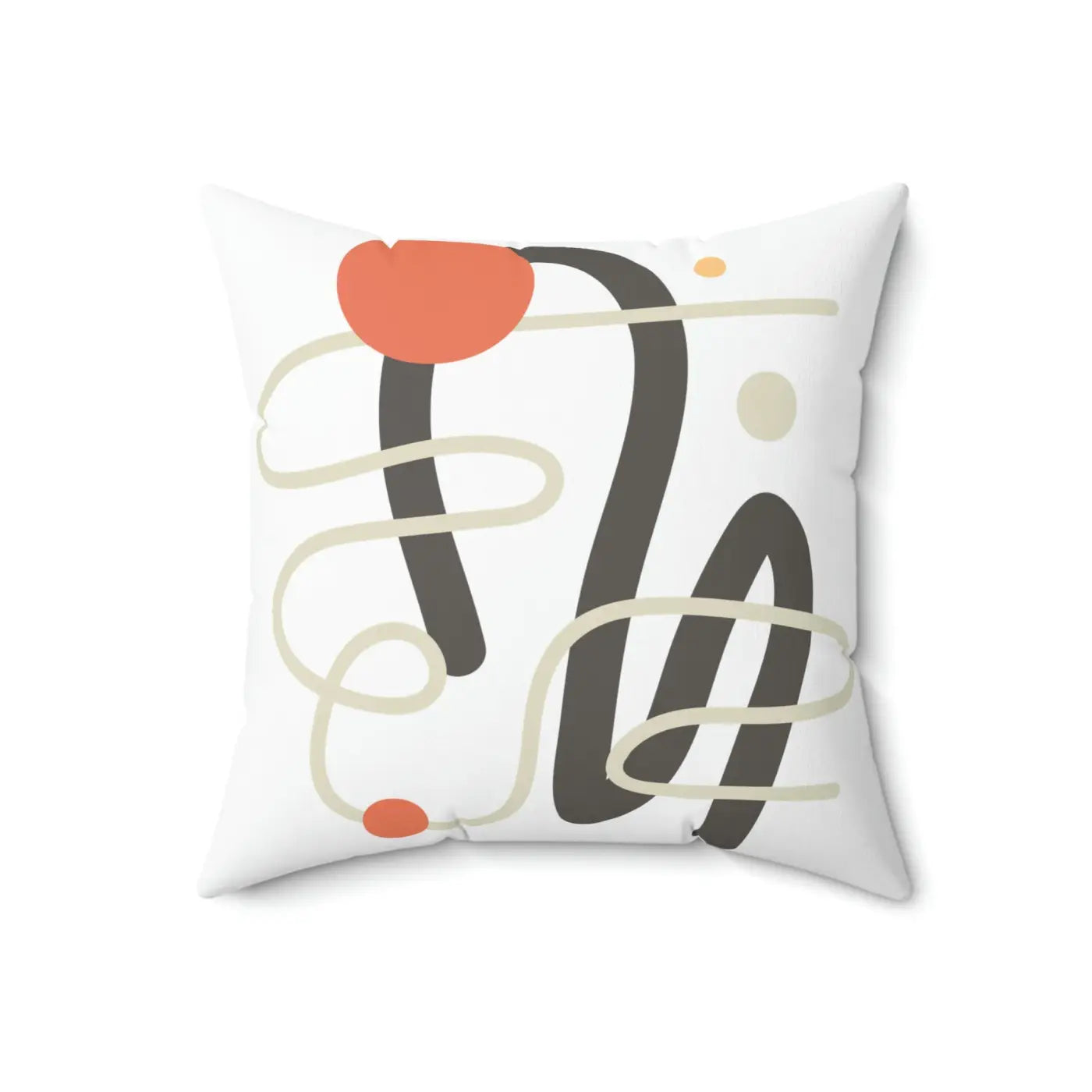 Polyester Square Pillow - Abstract Art Design - DipaliZ