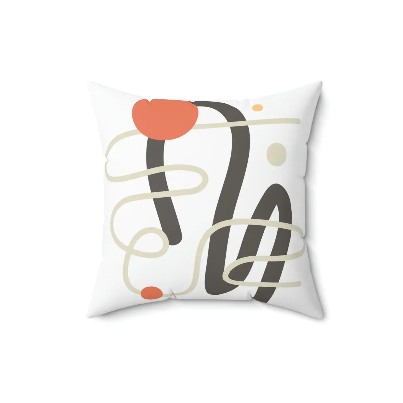Polyester Square Pillow - Abstract Art Design - DipaliZ
