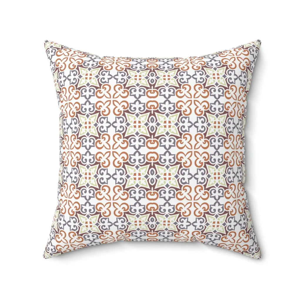 Bold Abstract Block Pattern Polyester Square Pillow - DipaliZ