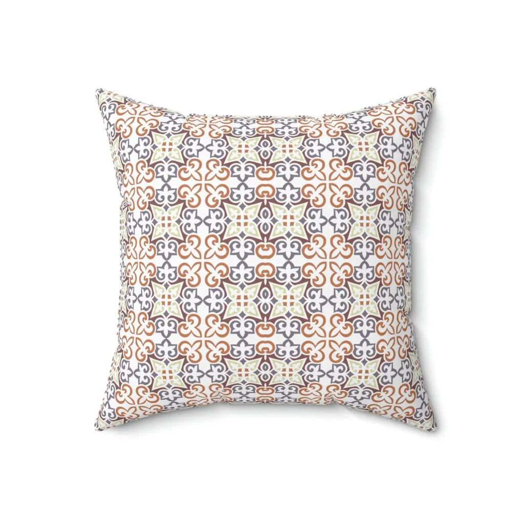 Bold Abstract Block Pattern Polyester Square Pillow - DipaliZ