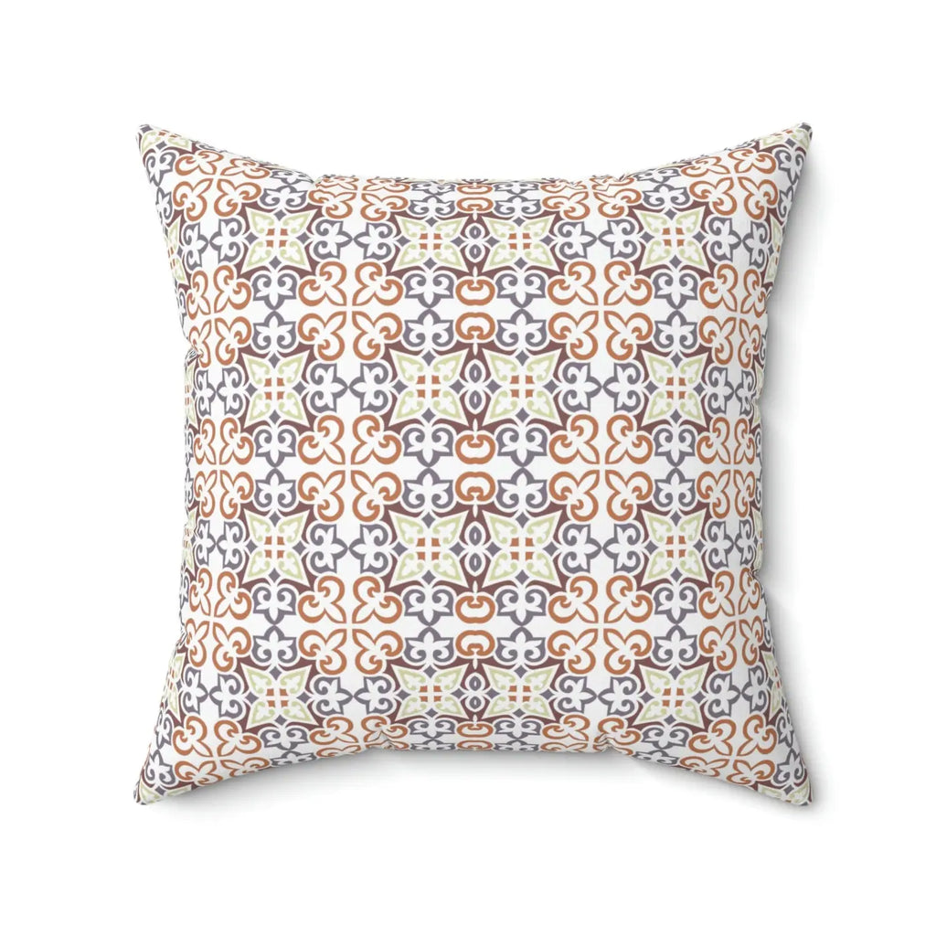 Bold Abstract Block Pattern Polyester Square Pillow - DipaliZ