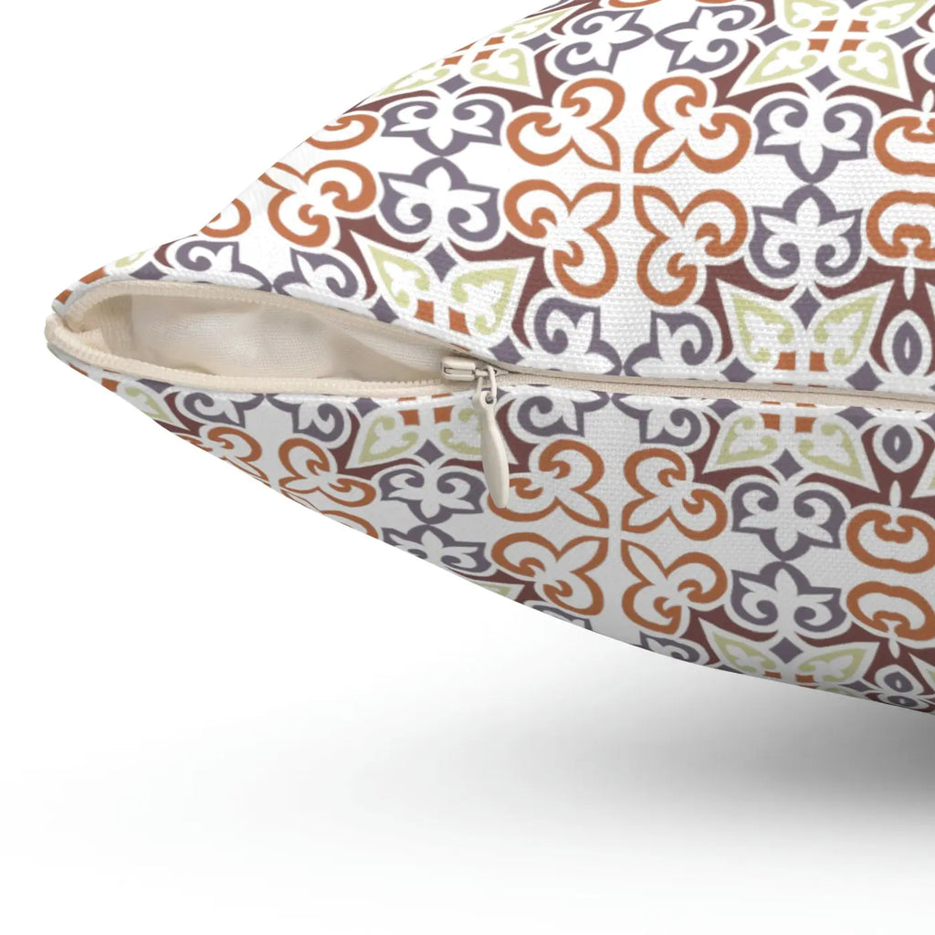 Bold Abstract Block Pattern Polyester Square Pillow - DipaliZ