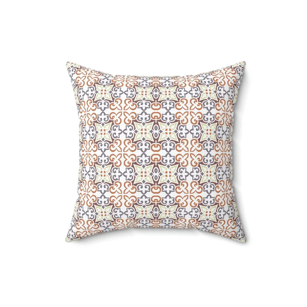 Bold Abstract Block Pattern Polyester Square Pillow - DipaliZ