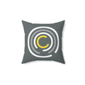 Abstract Circles Throw Pillow - Polyester Square Design - DipaliZ