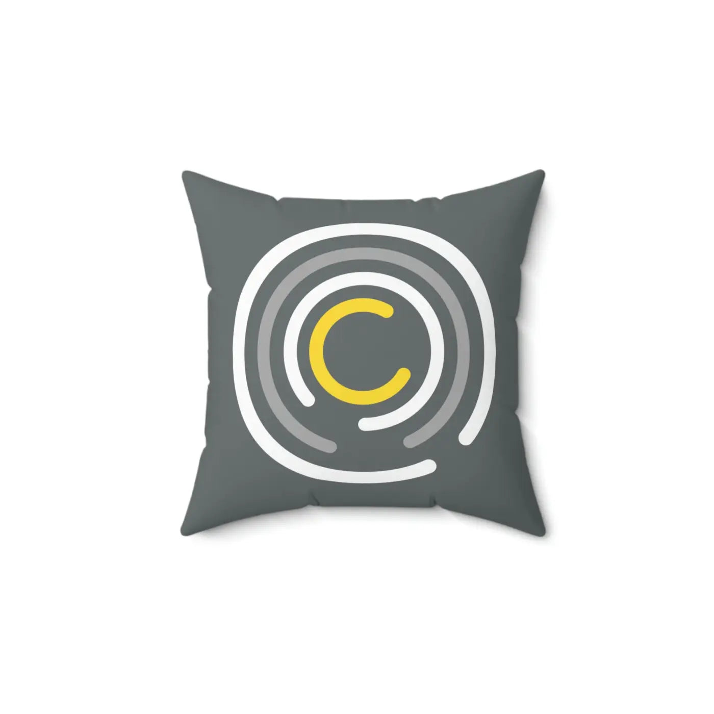 Abstract Circles Throw Pillow - Polyester Square Design - DipaliZ