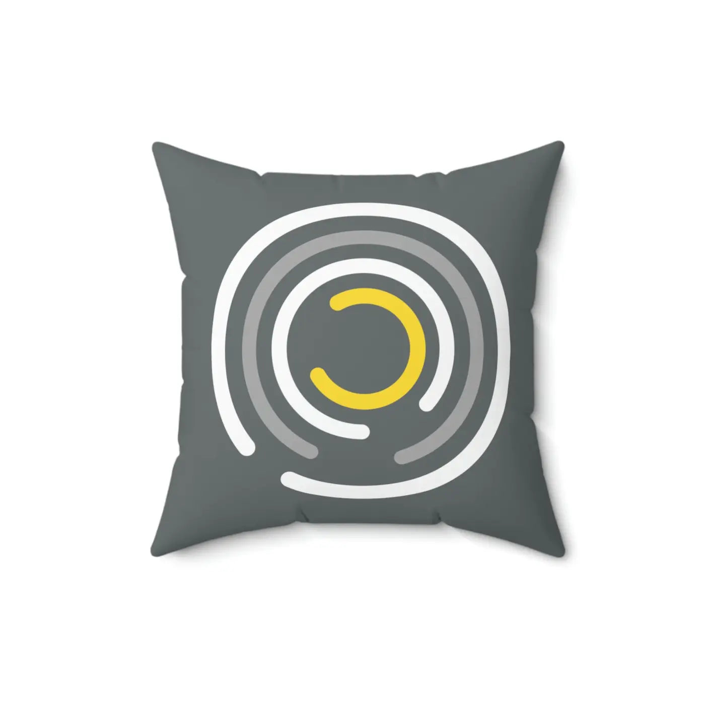 Abstract Circles Throw Pillow - Polyester Square Design - DipaliZ