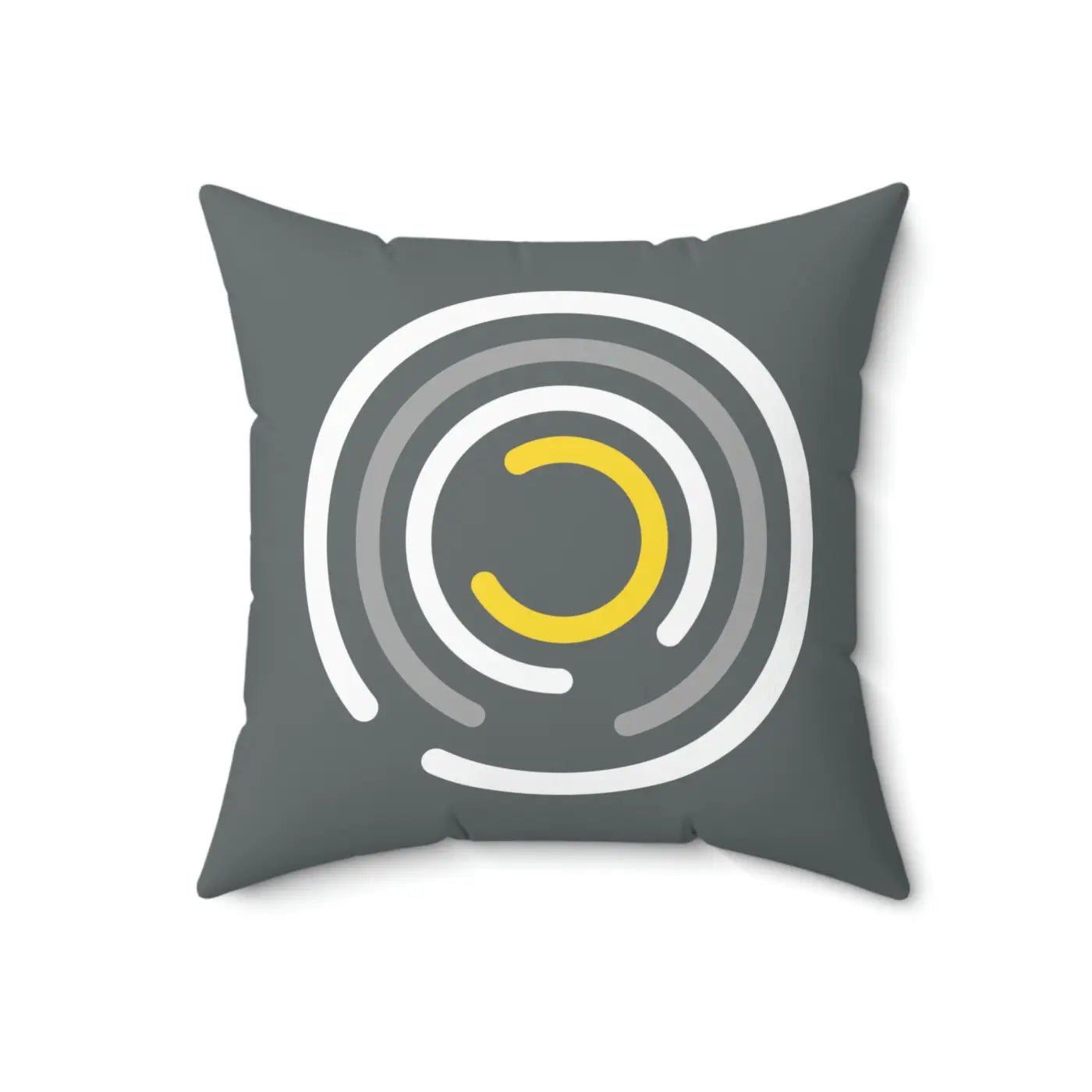 Abstract Circles Throw Pillow - Polyester Square Design - DipaliZ