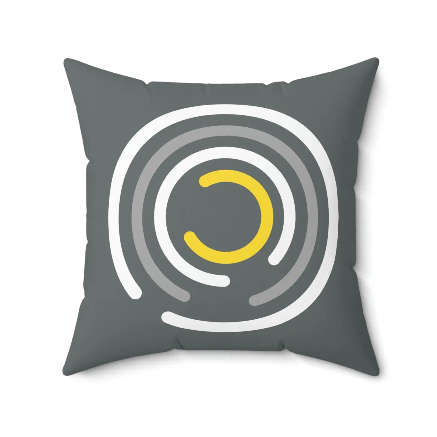 Abstract Circles Throw Pillow - Polyester Square Design - DipaliZ