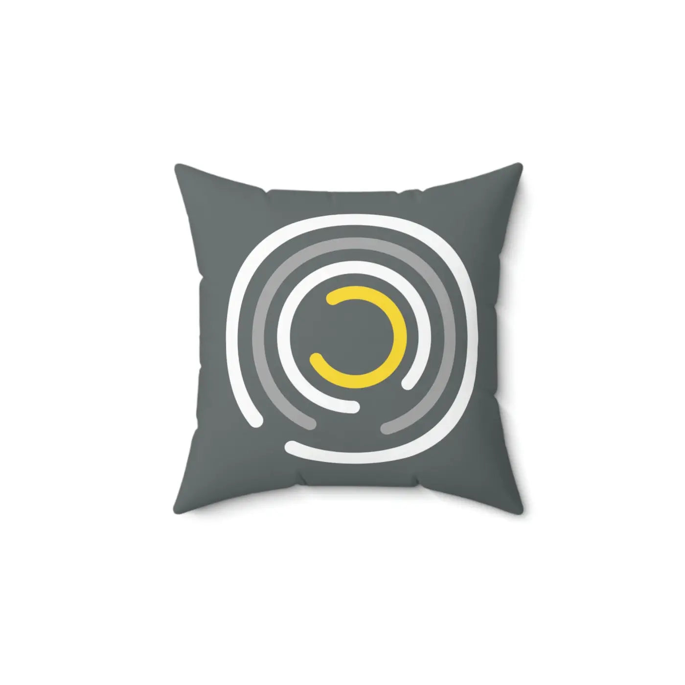 Abstract Circles Throw Pillow - Polyester Square Design - DipaliZ