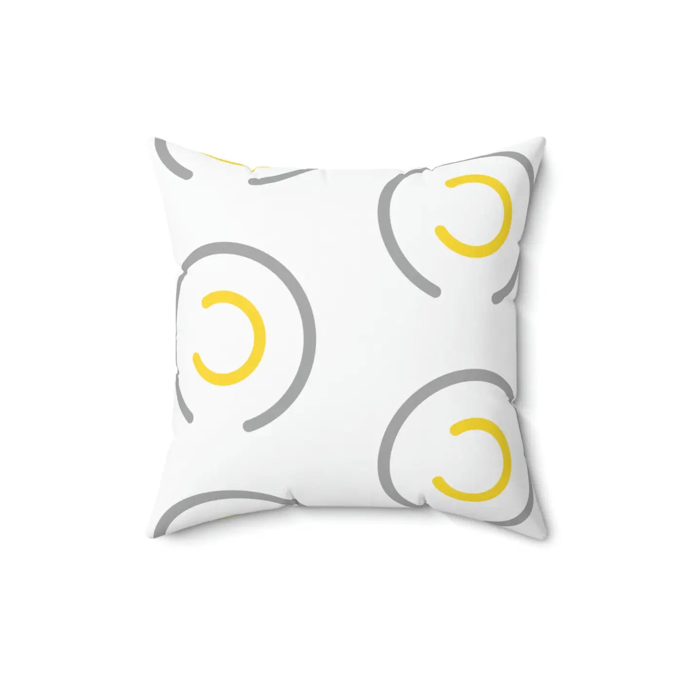 Polyester Square Pillow - Abstract Circles Design - DipaliZ