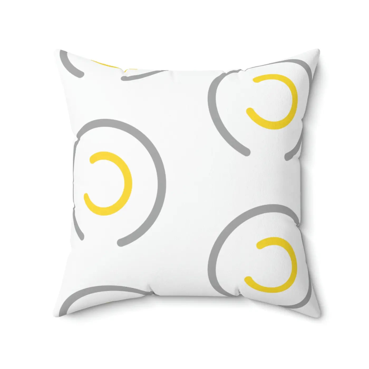 Polyester Square Pillow - Abstract Circles Design - DipaliZ
