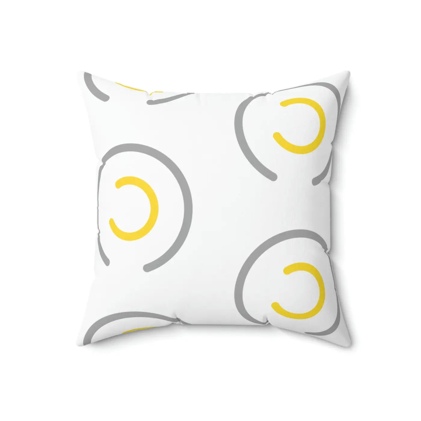 Polyester Square Pillow - Abstract Circles Design - DipaliZ