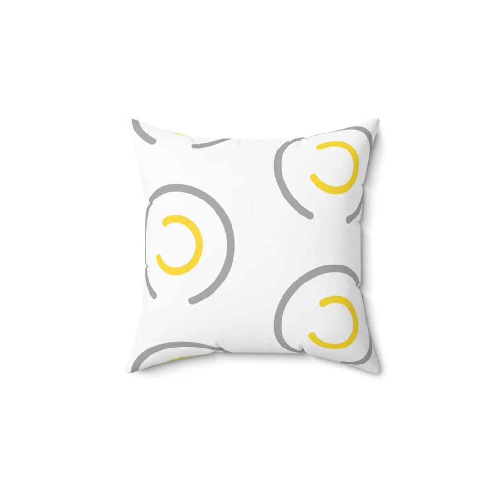Polyester Square Pillow - Abstract Circles Design - DipaliZ