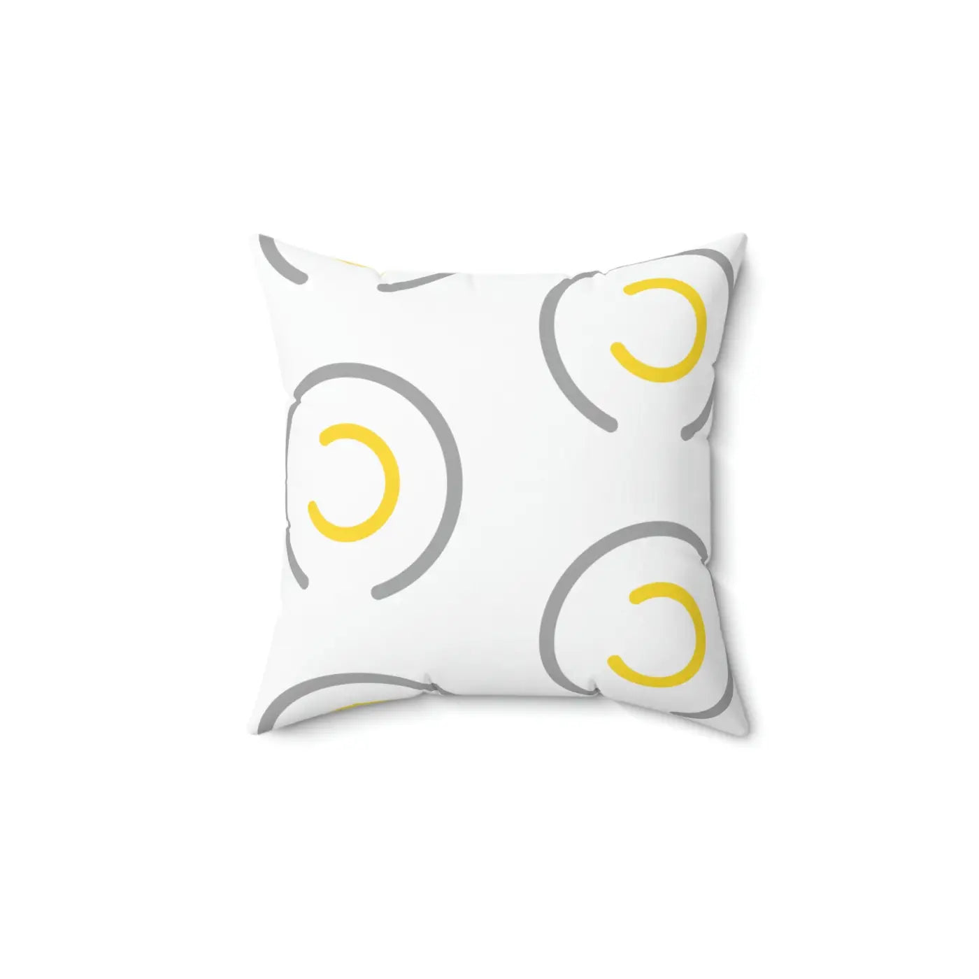 Polyester Square Pillow - Abstract Circles Design - DipaliZ