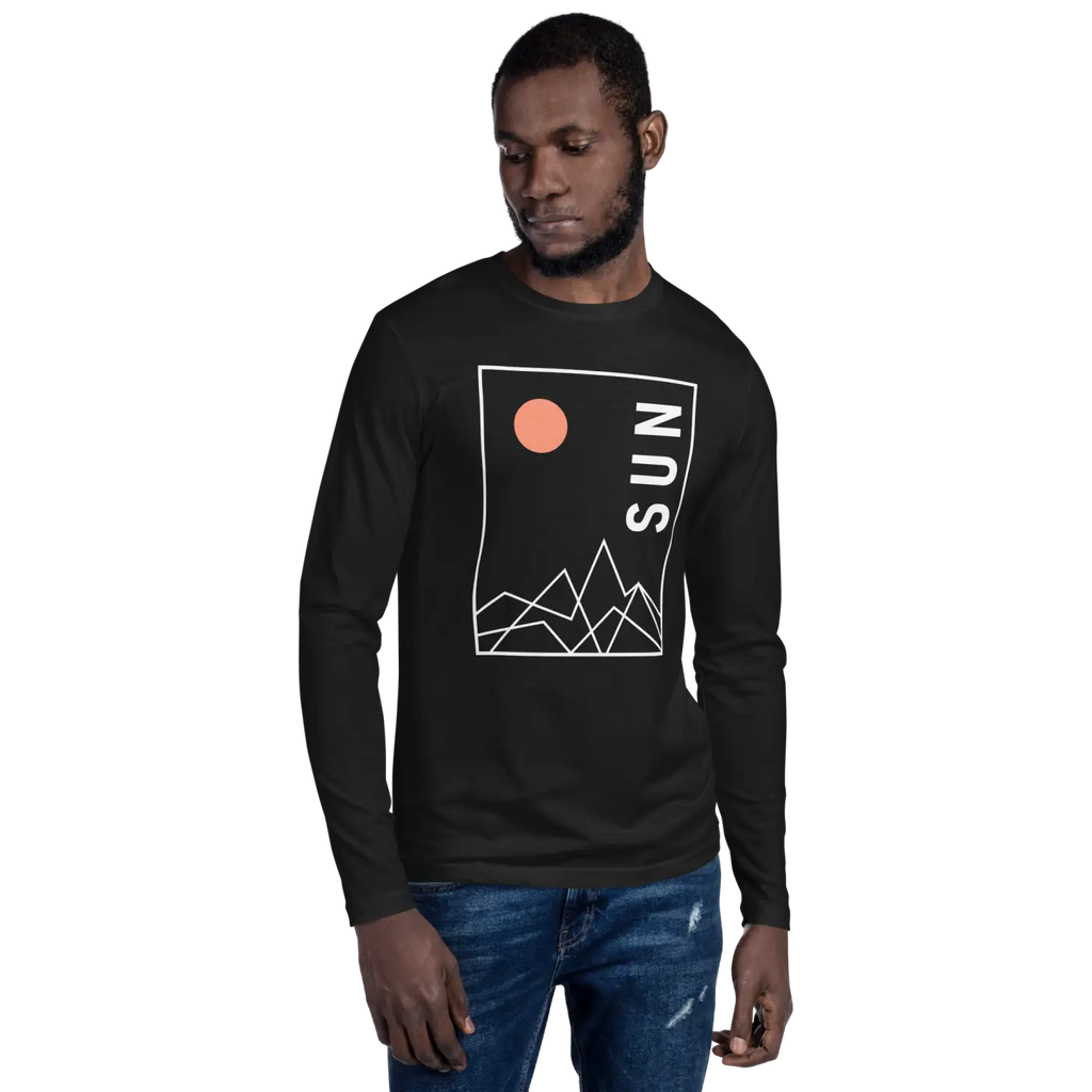 Eco Abstract Landscape Long Sleeve T-Shirt - DipaliZ